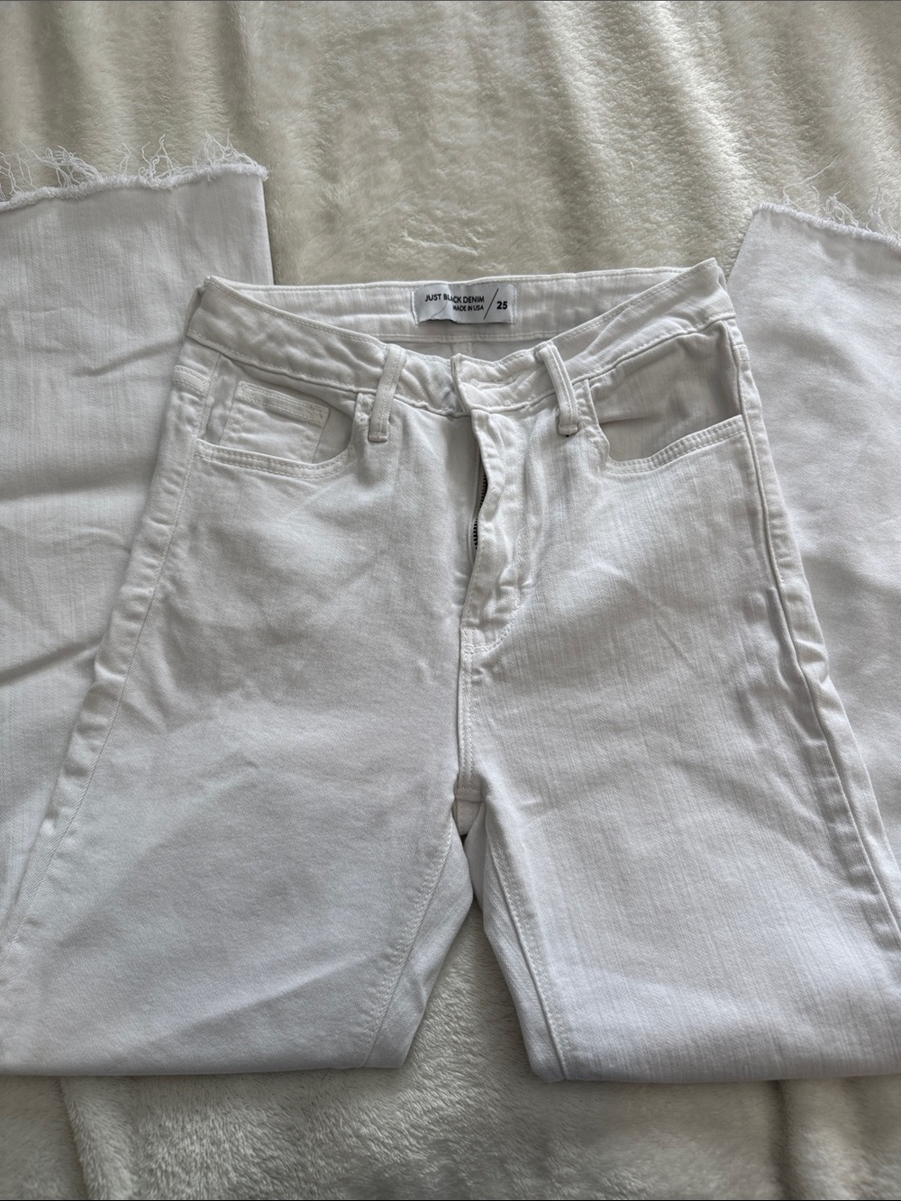 Just Black white jeans